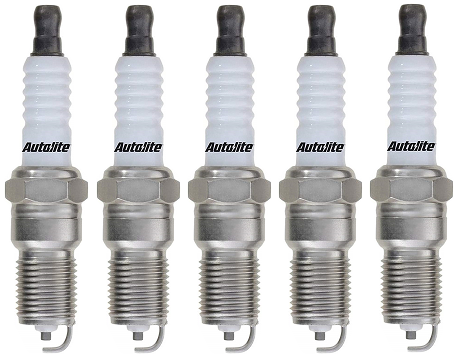 SET OF 5 AUTOLITE SPARK PLUGS TO SUIT VOLVO V70 P80 B5254T TURBO 2.4L I5