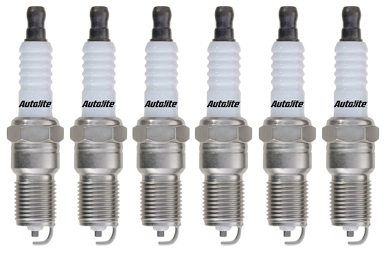 SET OF 6 AUTOLITE SPARK PLUGS TO SUIT SAAB 9000 B308I 3.0L V6