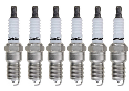 SET OF 6 AUTOLITE SPARK PLUGS TO SUIT KIA CARNIVAL VQ G6EA 2.7L V6 TILL 05/2010