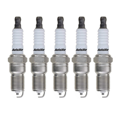 SET OF 5 AUTOLITE SPARK PLUGS TO SUIT AUDI S4 C4 AAN TURBO 2.2L I5