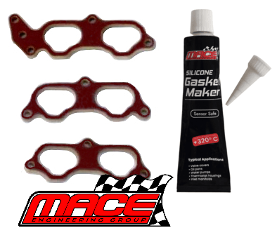 MACE 6.35MM MANIFOLD INSULATOR KIT TO SUIT TOYOTA SUPRA JZA80 2JZ-GTE TWIN TURBO 3.0L I6