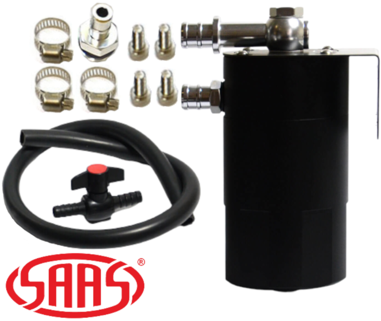 SAAS BAFFLED OIL CATCH CAN TO SUIT LAND ROVER 11L 16L 244DT DT224 204DT TURBO DIESEL 2.2L 2.4 2.5 I4
