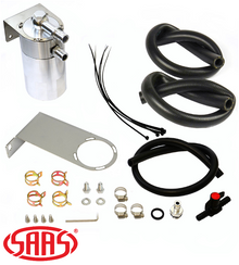 SAAS OIL CATCH CAN KIT TO SUIT TOYOTA LANDCRUISER HDJ80R HDJ81R 1HD-T TURBO DIESEL 4.2L I6