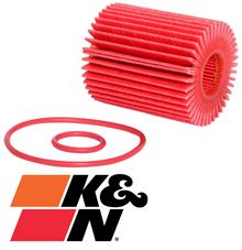 K&N HIGH FLOW CARTRIDGE OIL FILTER TO SUIT TOYOTA MARK X GRX121R 3GR-FSE 3.0L V6