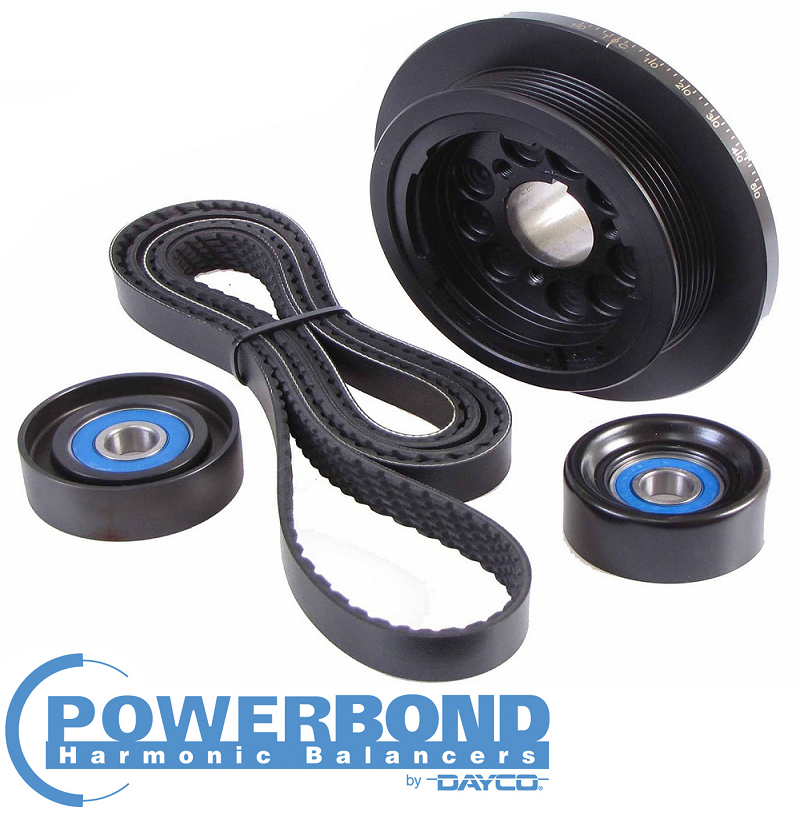 POWERBOND 20% UNDERDRIVE PULLEY KIT FOR HOLDEN COMMODORE VE SIDI LLT 3.6L V6 TO 08/2010