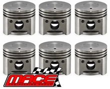 SET OF 6 MACE PISTONS TO SUIT HOLDEN CALAIS VK 202 BLACK 3.3L I6