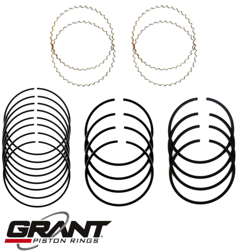 GRANT CAST PISTON RING SET TO SUIT CHEVROLET CHEVELLE 350 5.7L V8