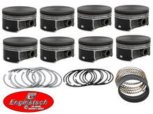 SET OF ENGINETECH PISTONS AND RINGS TO SUIT CHEVROLET LS2 6.0L V8