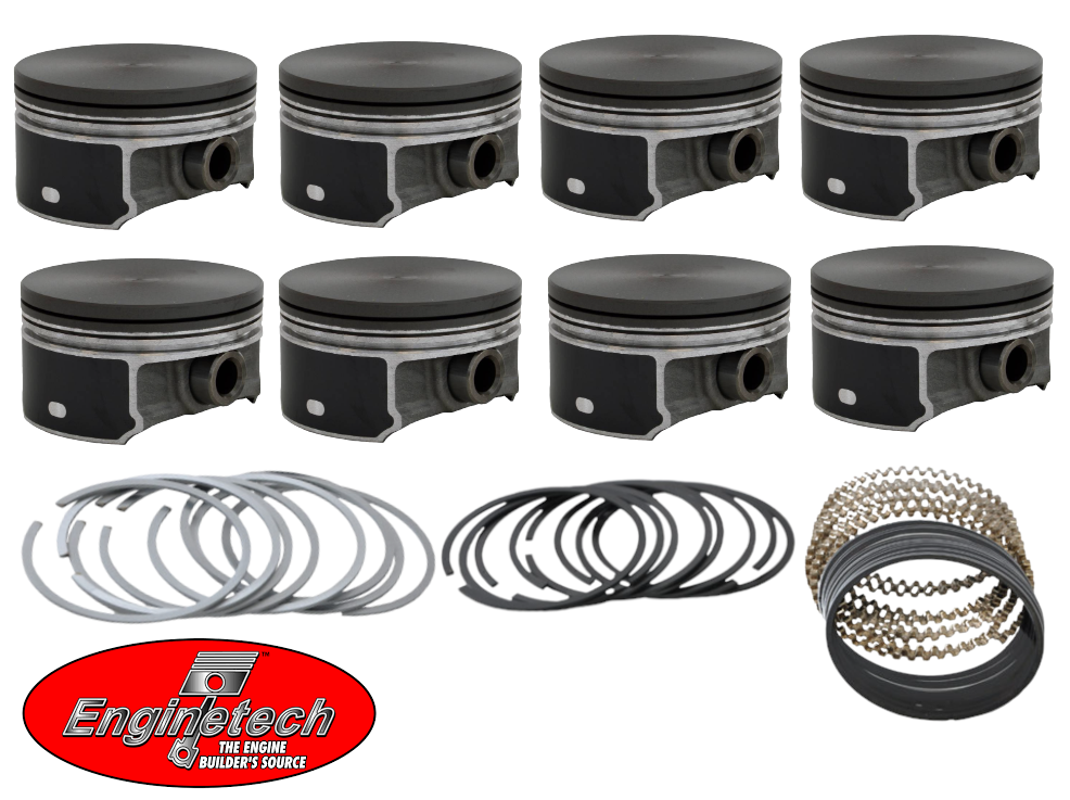 SET OF ENGINETECH PISTONS AND RINGS TO SUIT CHEVROLET SSR LS2 6.0L V8