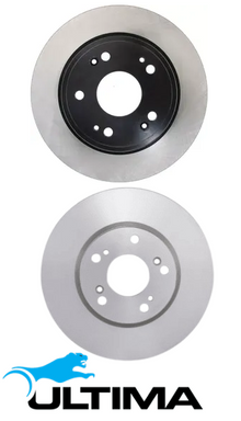 ULTIMA REAR SOLID DISC BRAKE ROTOR SET TO SUIT KIA SPORTAGE QL D4HA 2.0L I4 ELECTRIC PARK BRAKE