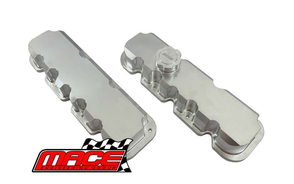 MACE ALUMINIUM ROCKER COVER SET TO SUIT HOLDEN MONARO V2 L67 SUPERCHARGED 3.8L V6