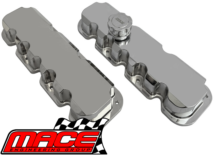 MACE ALUMINIUM ROCKER COVER SET TO SUIT HOLDEN MONARO V2 L67 SUPERCHARGED 3.8L V6