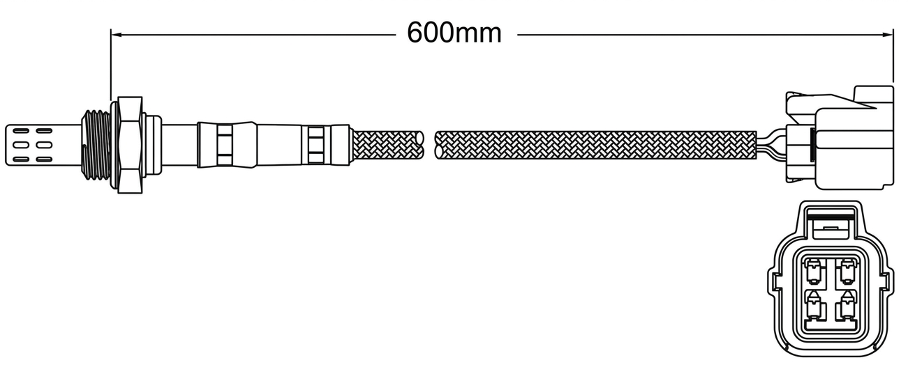 PREMIUM POST CATALYTIC OXYGEN O2 SENSOR TO SUIT SUBARU IMPREZA GE GH G12 EJ203 EL154 1.5L 2.0L F4 TILL 04/2010 AWD ONLY SUITS MY08-MY10