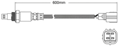 PREMIUM PRE CATALYTIC OXYGEN O2 SENSOR TO SUIT TOYOTA HILUX TGN16R 2TR-FE 2.7L I4