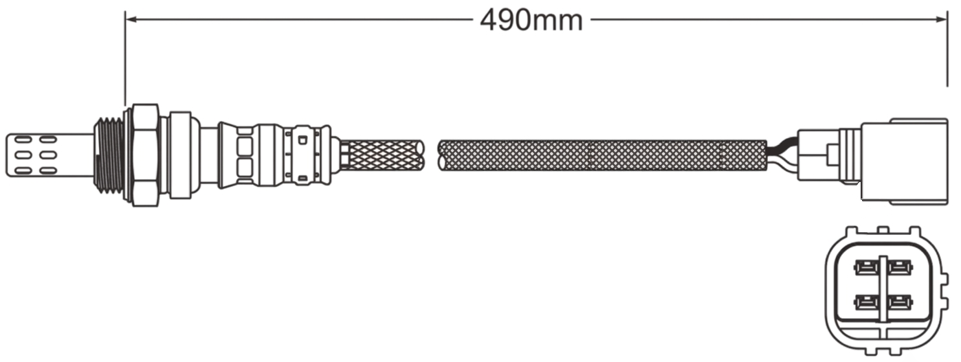 PREMIUM POST CATALYTIC OXYGEN O2 SENSOR TO SUIT TOYOTA HILUX TGN121R 2TR-FE 2.7L I4