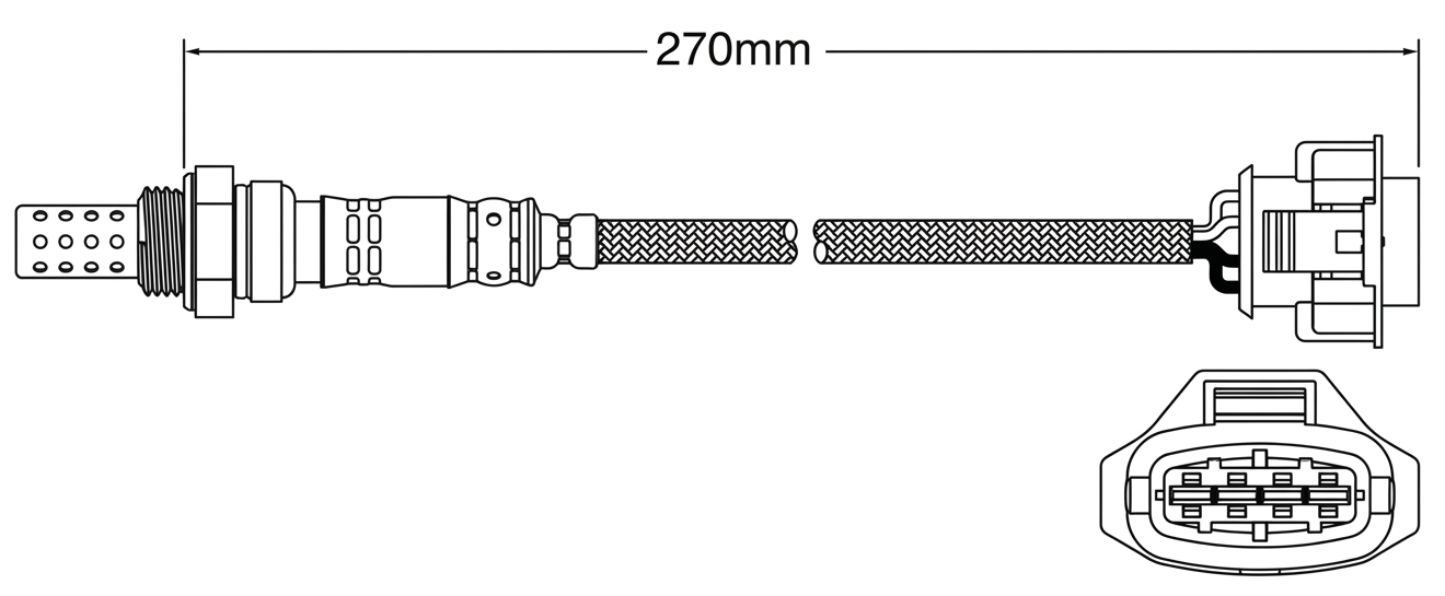 PREMIUM POST CATALYTIC OXYGEN O2 SENSOR TO SUIT HOLDEN CRUZE JG JH F18D4 1.8L I4