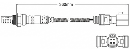 PREMIUM POST CATALYTIC OXYGEN O2 SENSOR TO SUIT TOYOTA 2AZ-FE 2ZR-FE 2ZR-FAE 3ZR-FE 1.8L 2.0L 2.4L I4
