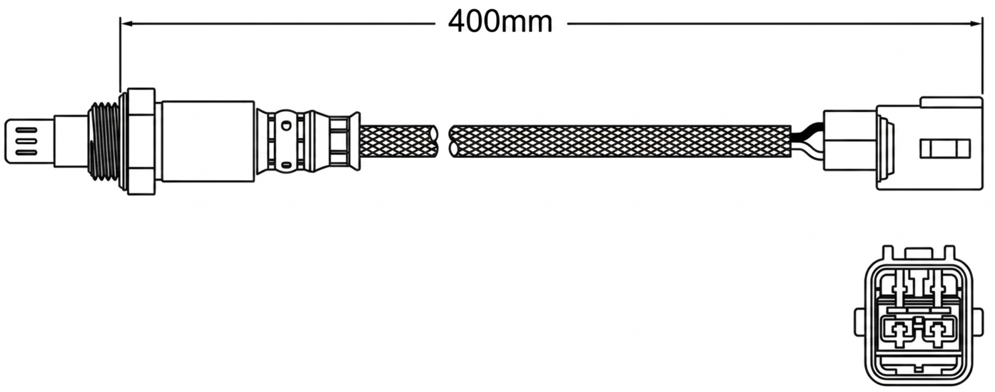 PREMIUM PRE CATALYTIC OXYGEN O2 SENSOR TO SUIT TOYOTA COROLLA ZRE172R ZRE182R ZWE186R 2ZR-FE 2ZR-FXE 1.8L I4