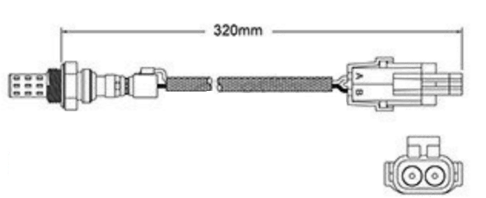 PREMIUM 2 WIRE PRE CATALYTIC OXYGEN O2 SENSOR TO SUIT HOLDEN BUICK L27 3.8L V6