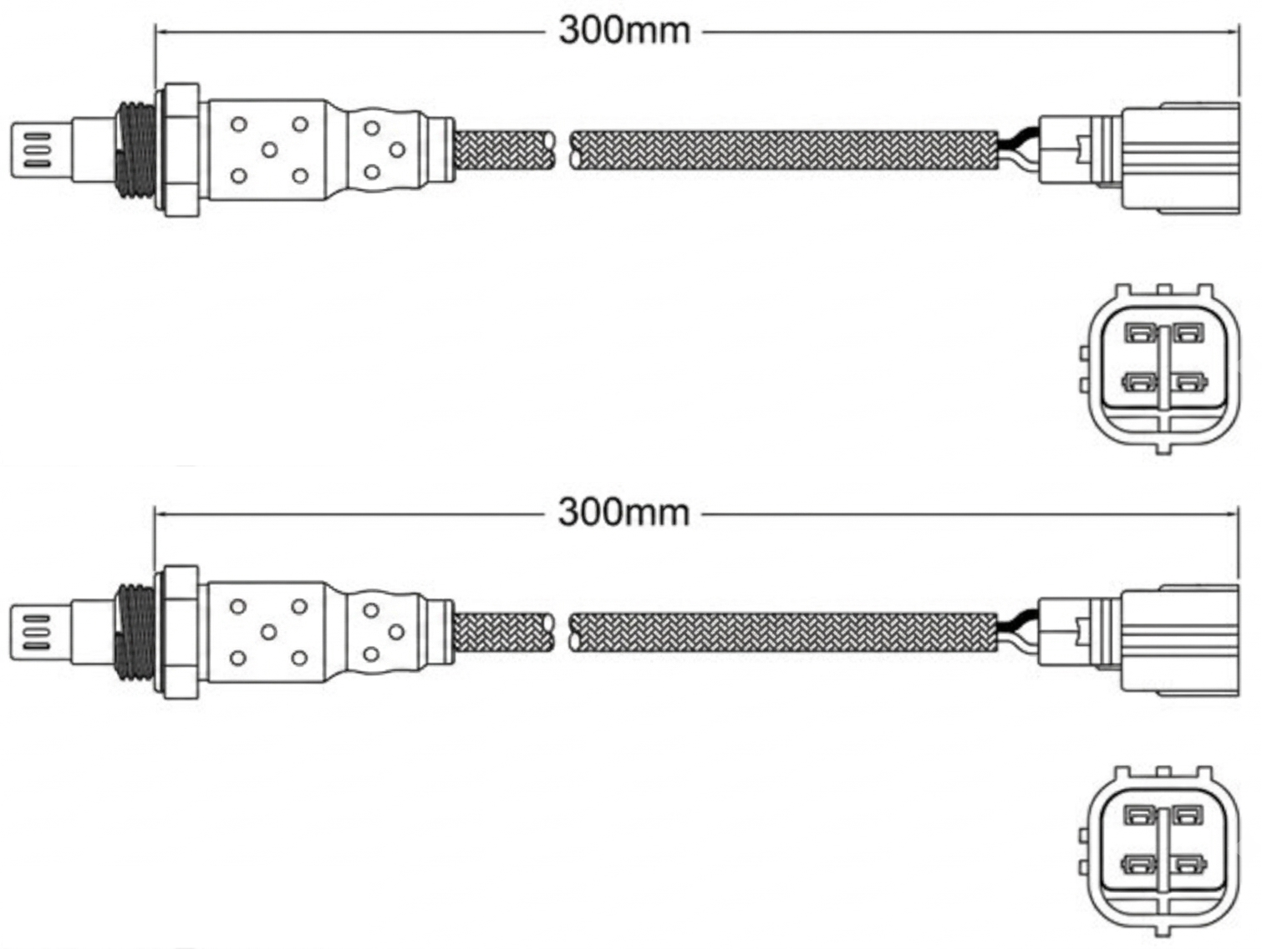 PAIR OF PREMIUM PRE CATALYTIC OXYGEN O2 SENSORS TO SUIT TOYOTA LANDCRUISER GRJ120R 1GR-FE 4.0L V6 TILL 08/2004