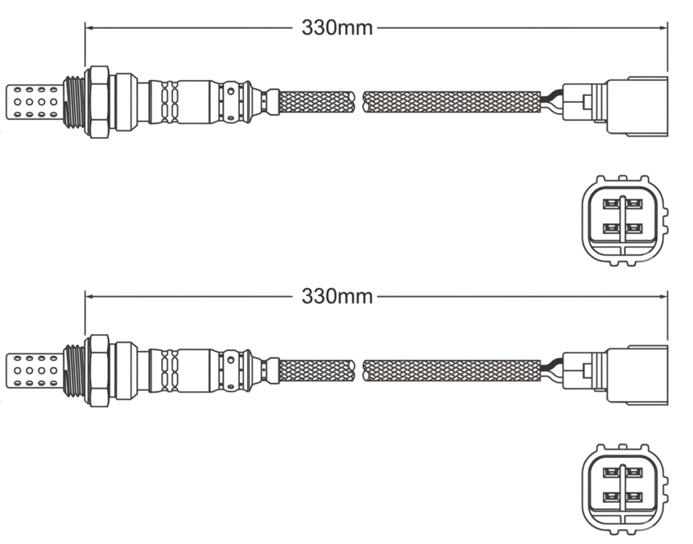 2 X PREMIUM POST CATALYTIC OXYGEN O2 SENSOR TO SUIT TOYOTA LANDCRUISER GRJ120R 1GR-FE 4.0L V6 FROM 08/2004