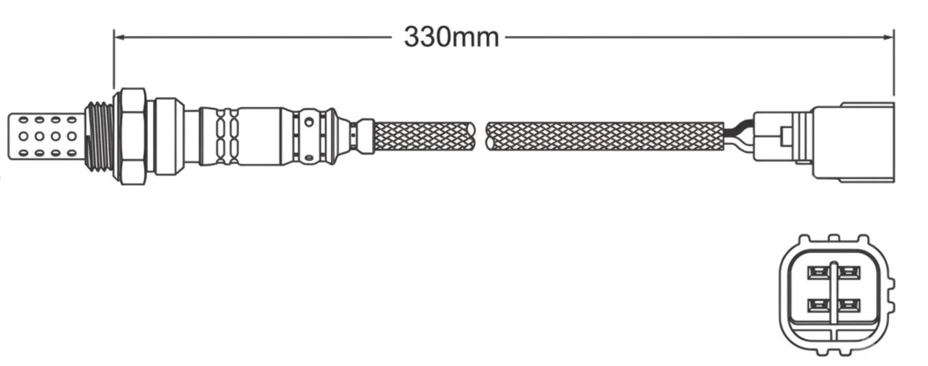 PREMIUM PRE CATALYTIC OXYGEN O2 SENSOR TO SUIT TOYOTA HILUX VZN167R VZN172R 5VZ-FE 3.4L V6