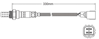 PREMIUM PRE CATALYTIC OXYGEN O2 SENSOR TO SUIT TOYOTA HILUX VZN167R VZN172R 5VZ-FE 3.4L V6