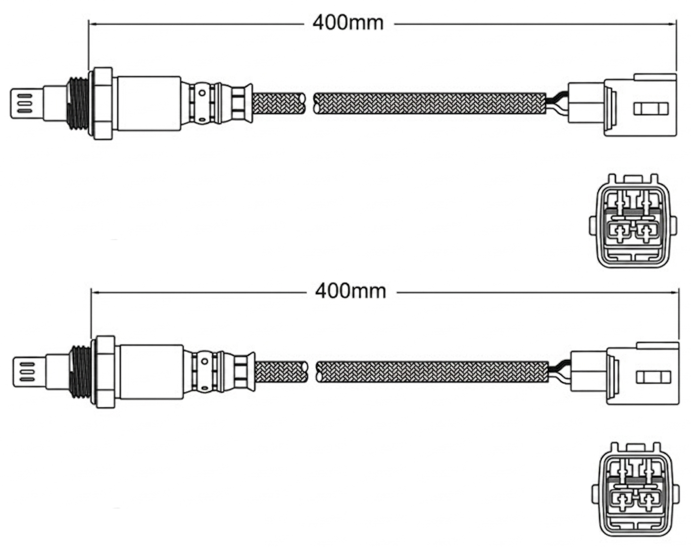 PAIR OF PREMIUM PRE CATALYTIC OXYGEN O2 SENSORS TO SUIT TOYOTA LANDCRUISER GRJ121R 1GR-FE 4.0L V6