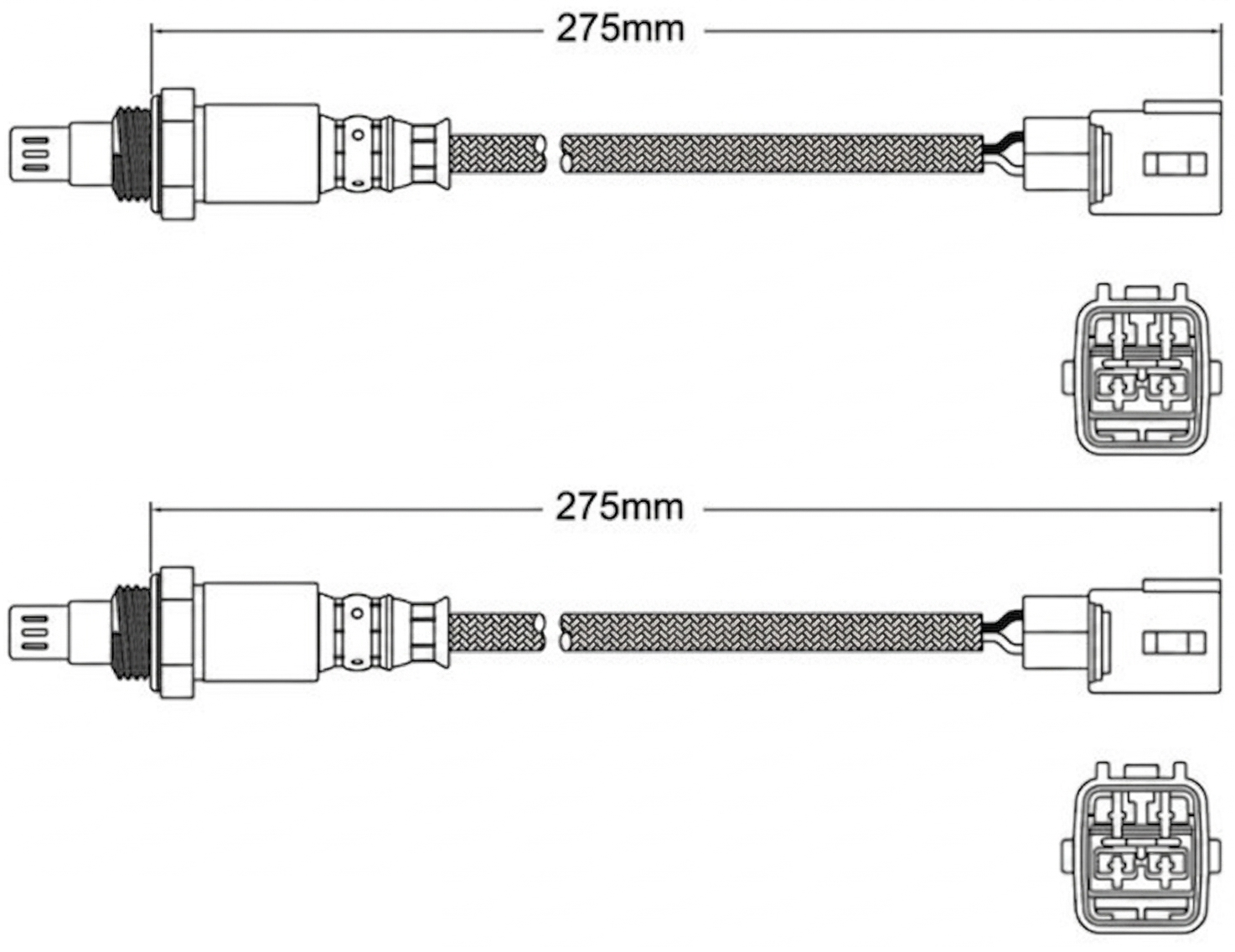 PAIR OF PREMIUM PRE CATALYTIC OXYGEN O2 SENSORS TO SUIT TOYOTA LANDCRUISER GRJ150R GRJ151R 1GR-FE 4.0L V6