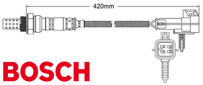 PAIR OF BOSCH PRE CATALYTIC OXYGEN O2 SENSORS TO SUIT HOLDEN ADVENTRA VZ LS1 5.7L V8