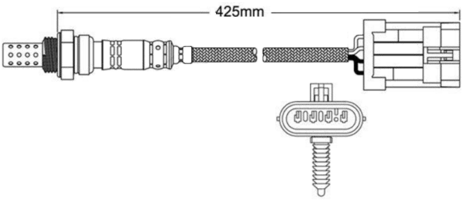 PAIR OF PREMIUM POST CATALYTIC O2 SENSORS TO SUIT HOLDEN MONARO V2 LS1 5.7L V8