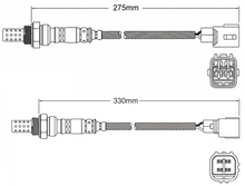 2 X PREMIUM POST CATALYTIC OXYGEN O2 SENSOR TO SUIT TOYOTA LANDCRUISER URJ202R 1UR-FE 4.6L V8