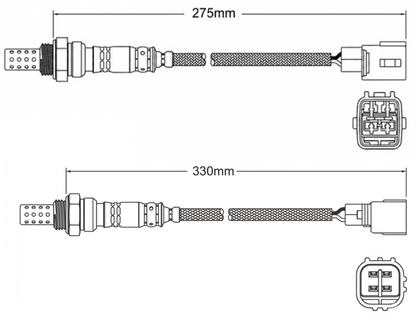 2 X PREMIUM POST CATALYTIC OXYGEN O2 SENSOR TO SUIT TOYOTA LANDCRUISER URJ202R 1UR-FE 4.6L V8