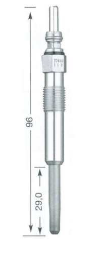 SET OF 4 NGK GLOW PLUGS TO SUIT JEEP CHEROKEE XJ ENC TURBO DIESEL 2.5L I4