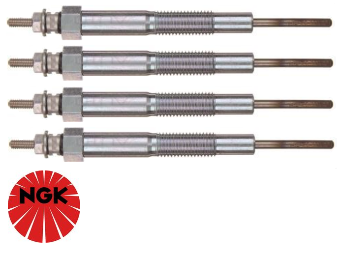 SET OF 4 NGK GLOW PLUGS FOR MAZDA3 BM SH-VPTS TWIN TURBO DIESEL 2.2L I4 TILL VIN JM0BM542810140800