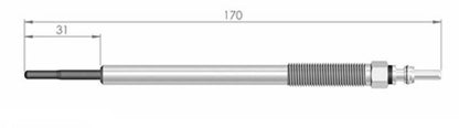 SET OF 4 NGK GLOW PLUGS TO SUIT MITSUBISHI PAJERO NS 4M41T 3.2L I4 W/ AUTOMATIC TRANSMISSION