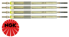 SET OF 4 NGK GLOW PLUGS TO SUIT NISSAN QASHQAI J11 R9M TURBO DIESEL 1.6L I4