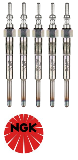 SET OF 5 NGK GLOW PLUGS TO SUIT VOLKSWAGEN ACV AUF AYC AVR ANJ TURBO DIESEL 2.5L I5