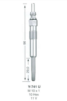 SET OF 5 NGK GLOW PLUGS TO SUIT VOLKSWAGEN TRANSPORTER T5 AXD AXE TURBO DIESEL 2.5L I5