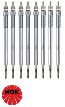 SET OF 8 NGK GLOW PLUGS TO SUIT TOYOTA LANDCRUISER VDJ76R VDJ78R VDJ79R VDJ200R 1VD-FTV 4.5L V8