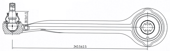 PAIR OF FRONT LOWER FORWARD CONTROL ARMS TO SUIT MERCEDES BENZ CLC200 CL203 M271.957 1.8L I4