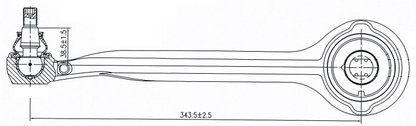 PAIR OF FRONT LOWER FORWARD CONTROL ARMS TO SUIT MERCEDES BENZ C55 AMG CL203 M113.990 5.4L V8
