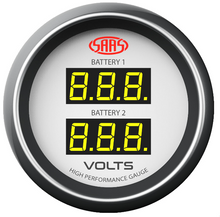 SAAS DUAL DIGITAL VOLT 8V-18V 52MM GAUGE