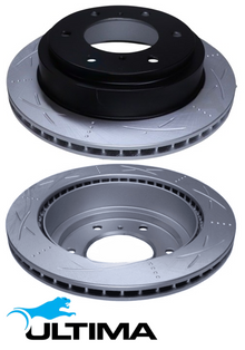ULTIMA REAR DISC BRAKE ROTOR SET TO SUIT MITSUBISHI PAJERO NM-NX 4M40T 4M41T 2.8L 3.2 I4 OD 300MM