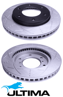 ULTIMA FRONT DISC BRAKE ROTOR SET TO SUIT MITSUBISHI CHALLENGER PB PC 4D56T TURBO DIESEL 2.5L I4