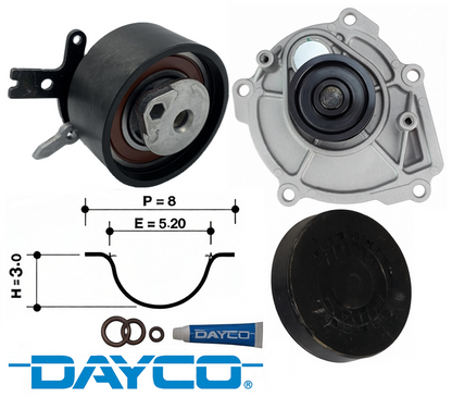 DAYCO TIMING BELT KIT TO SUIT HOLDEN COLORADO RG LWH LVN TURBO DIESEL 2.5L 2.8L I4