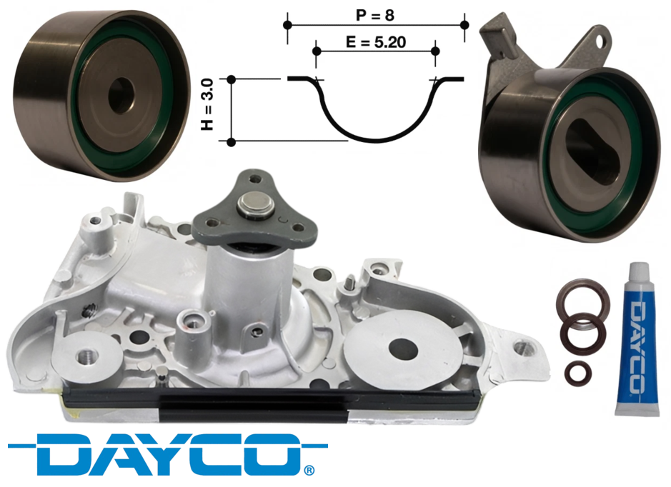 DAYCO TIMING BELT KIT TO SUIT MAZDA MX-5 NA NB BP-ZE BP-VE BPVET BPT TURBO 1.8L I4