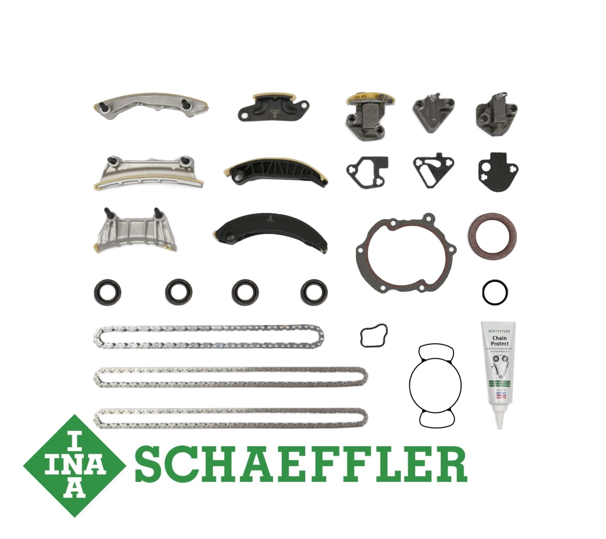 PREMIUM TIMING CHAIN KIT W/O GEARS FOR CHEVROLET EQUINOX ALLOYTEC SIDI LY7 LF1 LFW LFX 3.0L 3.6L V6
