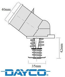 DAYCO 87 DEGREE THERMOSTAT TO SUIT HOLDEN COMMODORE VT VU VX VY.I LS1 5.7L V8