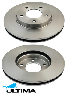 ULTIMA FRONT VENTED DISC BRAKE ROTOR SET TO SUIT MAZDA TRIBUTE CU L3 2.3L I4 TILL 12/2005